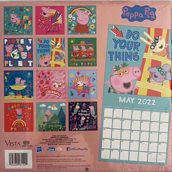 Peppa Pig | 2022 16-Month Wall Calendar - Picture 6 of 12